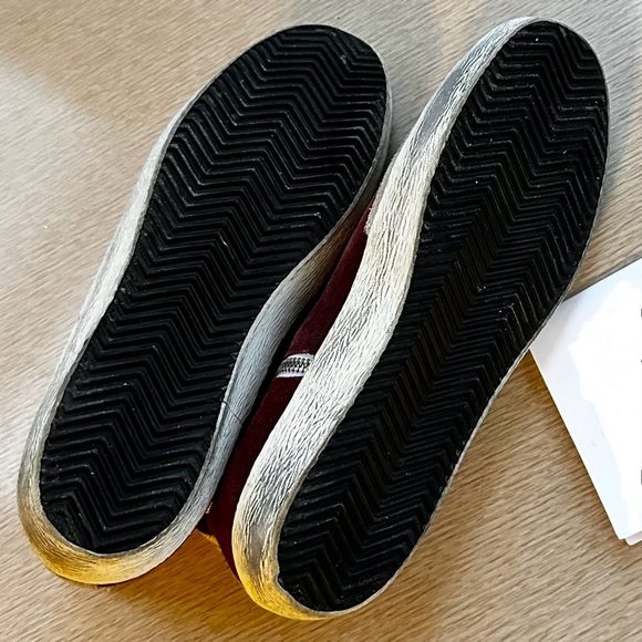 GOLDEN GOOSE Burdundy/Wine Suede Francys Size 41 - Picture 4 of 4